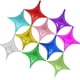 thumbnail image 5 of 20 piezas 10 pulgadas globo de papel de aluminio pequeño globo Shuriken suministros para fiestas globos decorativos (plata), 5 of 6