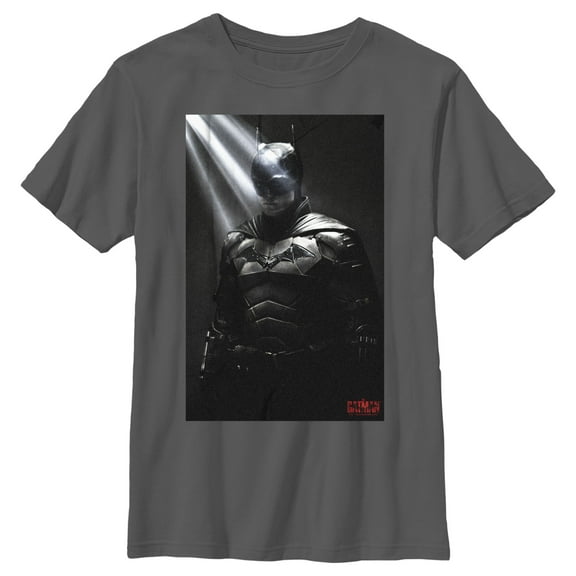 Boy's The Batman In the Light Poster  Graphic Tee Charcoal X Large