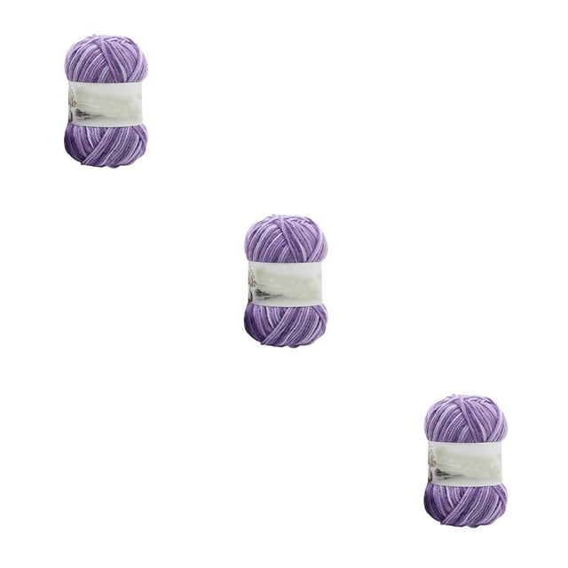 Hilo de tejer de 5 hebras Wosthever Algodón de leche No.06 3piezas