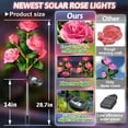 thumbnail image 3 of Luces solares para jardín Anordsem, 10 LED, rosas rosas, paquete de 2, 3 of 8