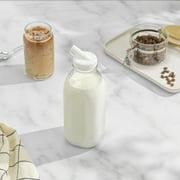 Brightware Glass Milk Bottles – 32 oz – Set of 3