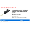 thumbnail image 2 of Clutch Master Cylinder - Compatible with 2001 - 2003 BMW 525i 2.5L 6-Cylinder 2002, 2 of 2