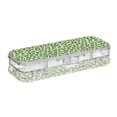 thumbnail image 2 of Plastic Pencil Box Large Capacity Pencil Boxes Clear Boxes with Snap-Tight Lid Stylish Office Supplies Storage Organizer Box Neon Green Leopard Print, 2 of 7