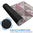 thumbnail image 6 of Long Mouse Pads for Desk,Pioneer Flower Floral Print Pattern Desk Mats on Top Of Desks, Desk Mouse Pad Extra Large with 3mm Non-Slip Base and Stitched Edge for Gaming,Office,Work,Home 47.3"x23.6", 6 of 6