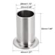 thumbnail image 2 of Ferrule de clamp de soldadura larga de acero inoxidable 304 se adapta a clamp 28mm x 50mm 2Pcs, 2 of 4