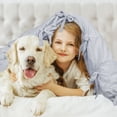 thumbnail image 7 of PiccoCasa Washed Cotton Duvet Cover Set of 3 with 2 Pillowcases, King Light Gray, 7 of 7