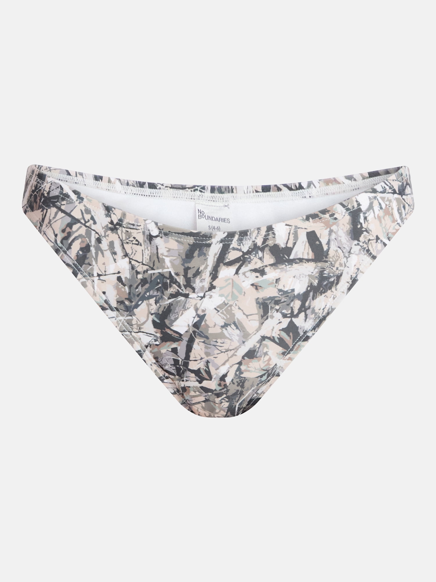 No Boundaries Camo High Cut Swim Bottoms, Women's XXS-XXL