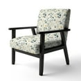 thumbnail image 3 of Designart "Minimalist Botanicals III" Upholstered Botanical Accent Chair and Bohemian & Eclectic Arm Chair - Multiple Color & Pattern, 3 of 7