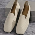 thumbnail image 3 of WMTBSRSW Women's Cutout Flats Shoes Breathable Slip on Shoes Casual Square Toe Flats Comfortable Walking Shoes, 3 of 7