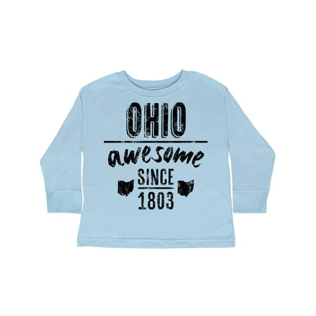 

Inktastic Ohio Awesome Since 1803 Gift Toddler Boy or Toddler Girl Long Sleeve T-Shirt