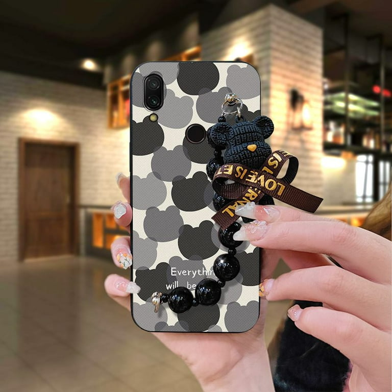 Lulumi Phone Case For Xiaomi Redmi 7 Y3 cell phone sleeve phone cover cell phone cover Waterproof soft case Bear bracelet phone case Back Cover silicone phone pouch Cartoon cute Walmart