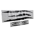thumbnail image 1 of Car Body Sticker, Car Scratch Decal 2PCS Universal PVC Fashionable  For Decoration Black, 1 of 8