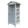 thumbnail image 2 of PawHut Wooden Outdoor Bird Cage, Featuring a Large Play House with Removable Bottom Tray 4 Perch, 2 of 9