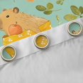 thumbnail image 4 of Erosebridal Cartoon Capybara Animal Curtains Pack of 2 (42x84 Each) For Boys Girls,Fruit Orange Flowers Curtains Blackout For Kids,Lightweight Room Decor, 4 of 6