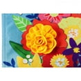 thumbnail image 3 of Evergreen Mint Flower Truck House Linen Flag, 3 of 6