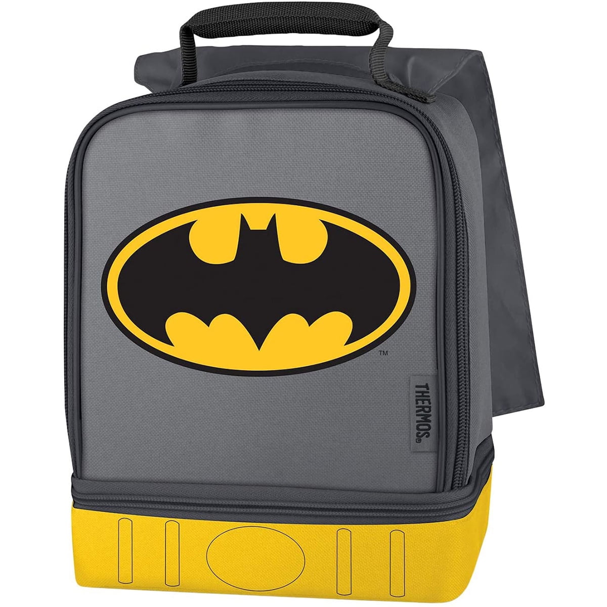 Thermos Kids Reusable Dual Compartment Lunch Box, Batman 