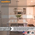 thumbnail image 4 of Sunlite LED B11 Torpedo Tip Chandelier Light Bulb, 4.5 Watts (40W Equivalent), Medium E26 Base, Dimmable, 2700K Warm White, Clear, 6 Pack, 4 of 6
