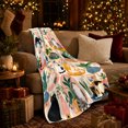 thumbnail image 3 of Whimsical Cat Collage, Cozy Pet Portrait Pattern, Warm Flannel Blanket for Living Room and Bedroom with Detailed Artwork, Cat Lovers Just Because Gift, Pet Lover Home Decor, 3 of 9
