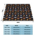 thumbnail image 5 of XMXT Throw Blanket, Halloween Ghost Faces Bat Graffiti Machine Washable Blankets for Sofa, 60 x 50 inches, 5 of 9