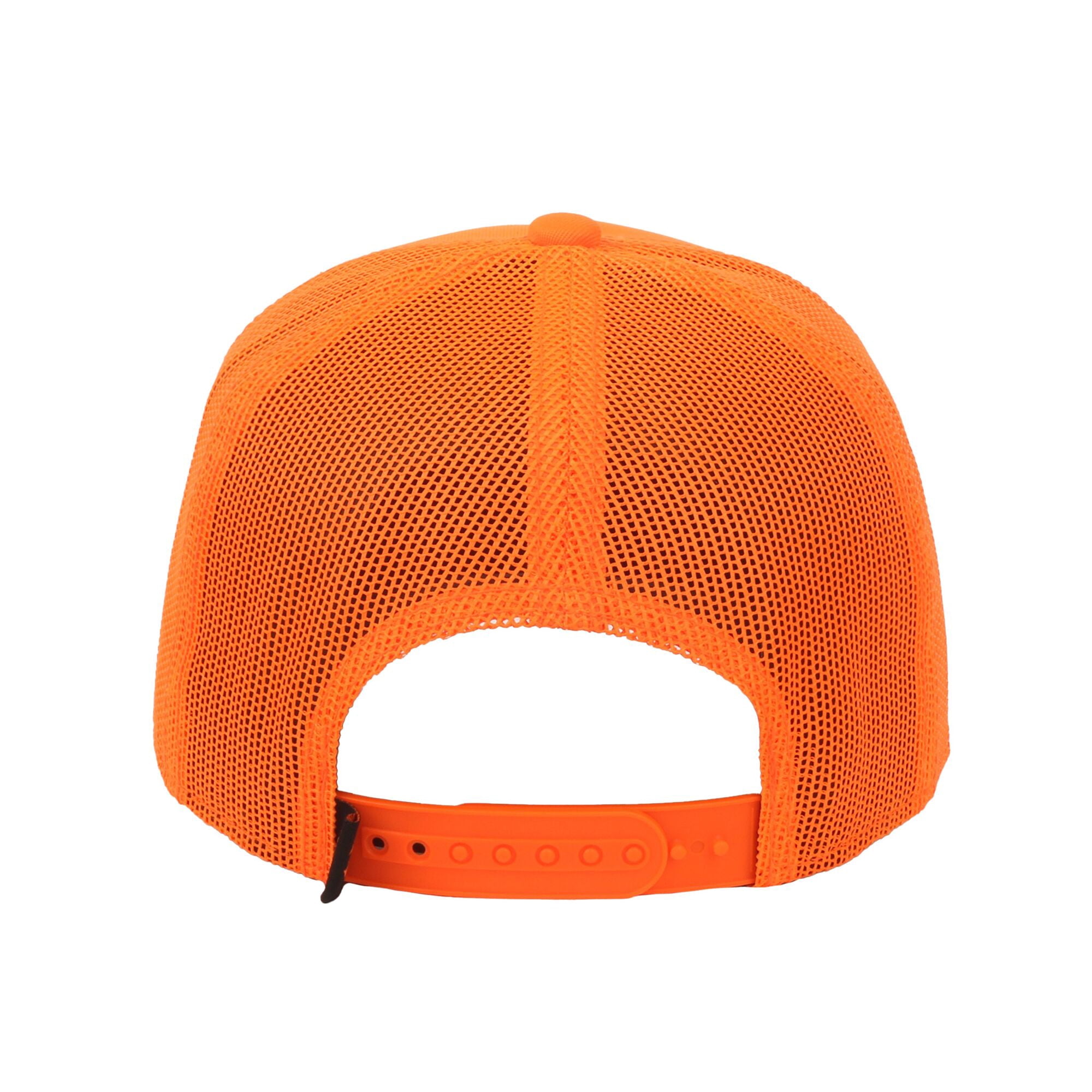 Realtree Structured 5-Panel Trucker Hat – Blaze Orange Screen Print Antlers Meshback Cap, One Size