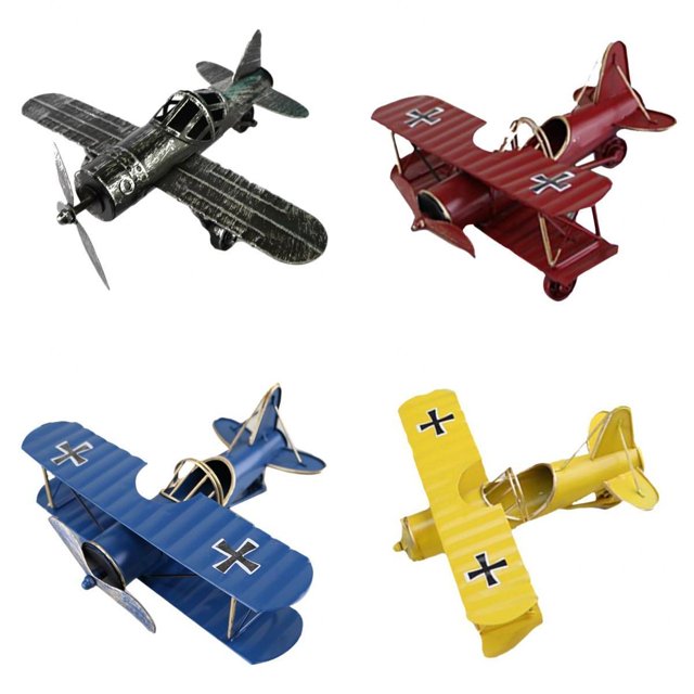 Modelo De Avión De Pantalla De 4 Piezas Para Niños Adultos Aviones De Combate De Hierro Fundido A Presión Zulema Simulación de plano fundido a presión