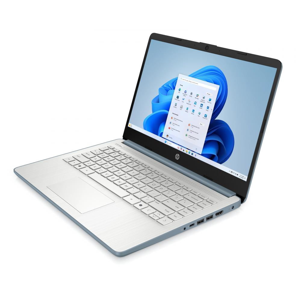 HP 14" HD Touchscreen Laptop with Copilot Intel N150 4GB RAM 128GB SSD Moonlight Blue + HP Wireless Mouse + One Year M365 Subscription