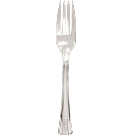 - Lillian Cutlery, Fork, Clear, 48 Ct