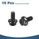 thumbnail image 3 of 15Pack Tornillos Hexagonales con Flange 1/4-20 x 1/2", Acero Inoxidable 304, 3 of 6