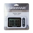 Farberware Pro Large Black Easy Read Digital Timer