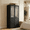 Black-C, variant on RichYa Armoire Wardrobe Closet with 2 Drawers,Clothes Storage Cabinet with Hanging Rod,Closet Organizer for Bedroom,Black(A)