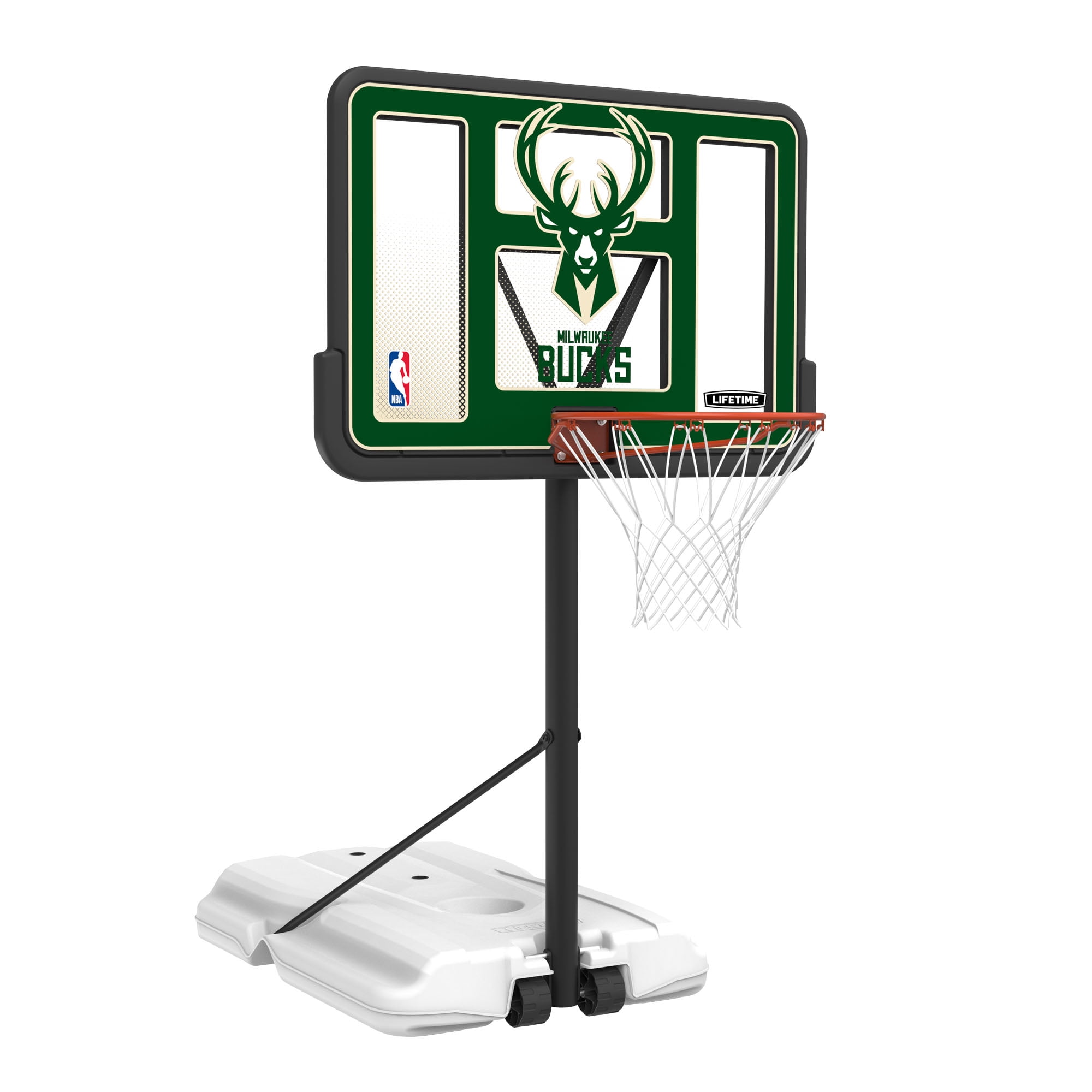 Lifetime NBA Milwaukee Bucks Poolside Basketball Hoop, Outdoor