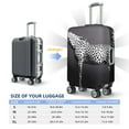 thumbnail image 5 of Goofa Monochrome Leopard Horse Pattern Luggage Covers For Suitcase,Suitcase Cover Protector Fit 18-32 Inch Luggage-Large, 5 of 9