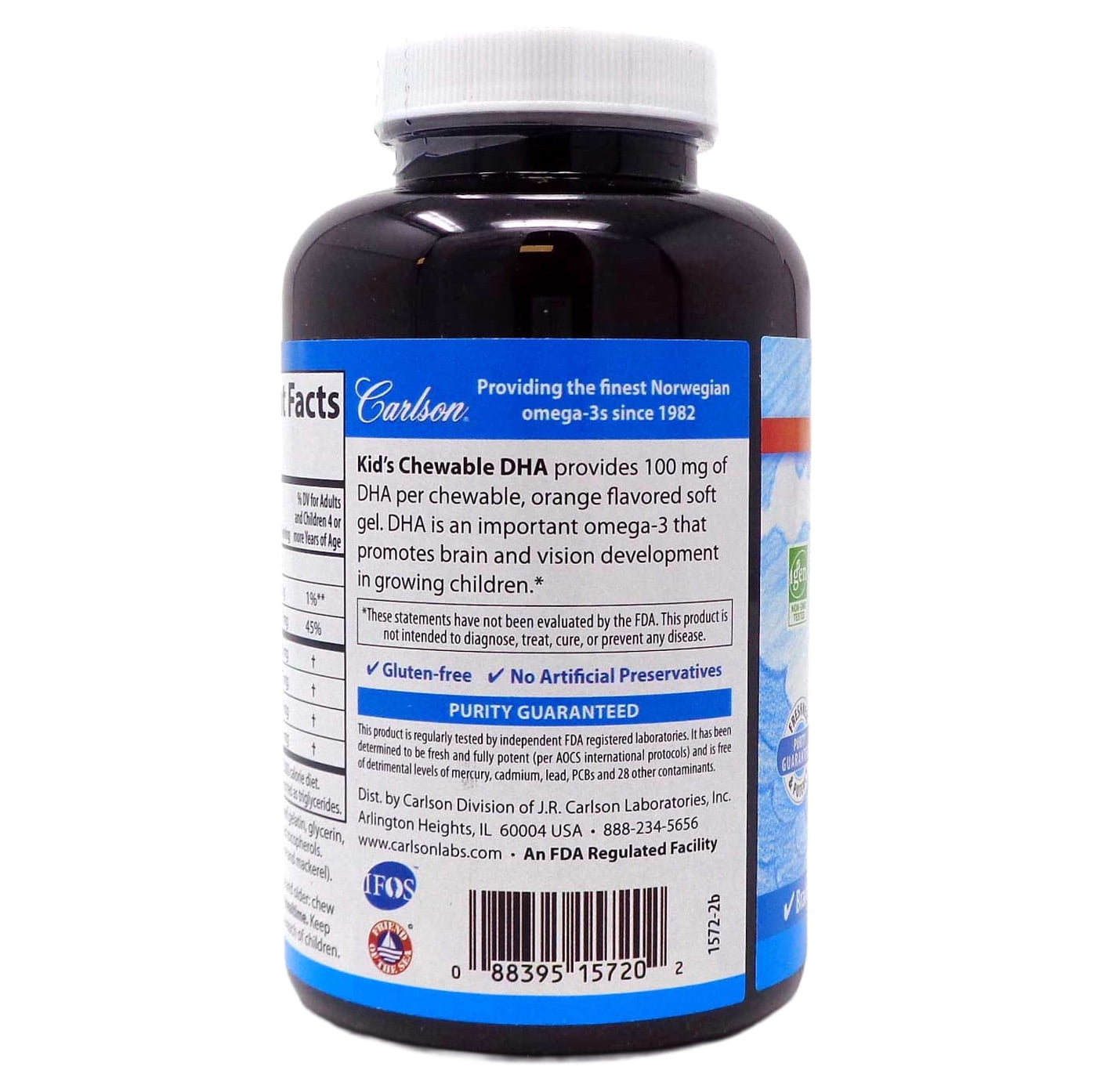 Carlson Kid's Chewable DHA - 180 soft gels