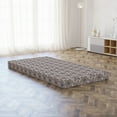 thumbnail image 3 of Floral Foldable Mattress, Coffee Tones Flowers Art, 74.8" x 39.4", Pale Taupe and Grey, by Ambesonne, 3 of 4