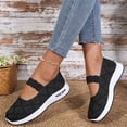 thumbnail image 4 of UDAUDU Orthopedic Dress Shoes for Women Arch Support Nurse Shoes Breathable Slip on Non Slip Work Shoes Knitted Mesh Stretch Comfort 2026 Orthopedic Shoes Black 7 Wide, 4 of 7