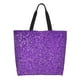 thumbnail image 1 of Disketp Glitter Purple Bolsa Tote Estampada para Mujer, Bolso de Hombro y de Mano para Compras y Viajes, 1 of 8