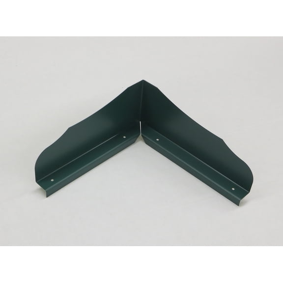 Bent (Inside Corner) Ornamental Gutter Valley Splash Guards - 12 ct GRECIAN GREEN