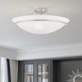 thumbnail image 4 of Livex Newburgh Ceiling Mount in Brushed Nickel, 4 of 14