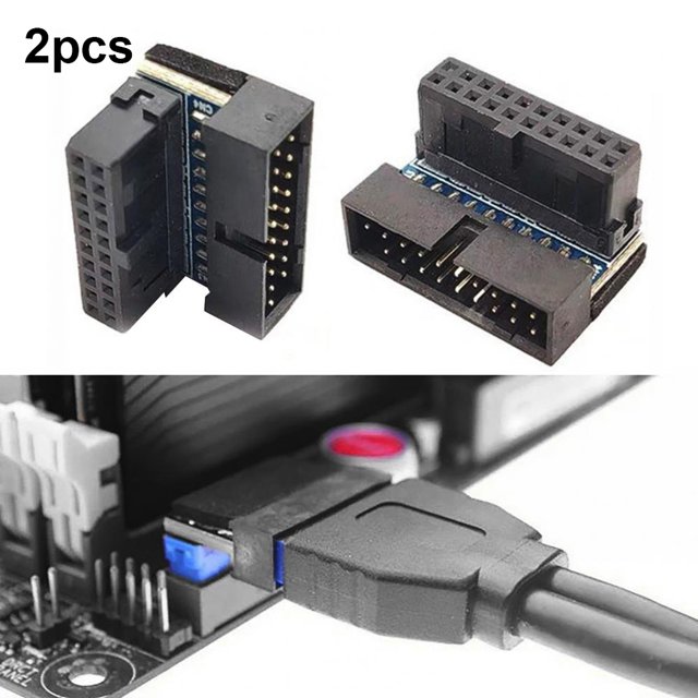 DQrwqpou Adaptador ABS Metal Conector Portátil Adaptador para Placa Base (Negro B)