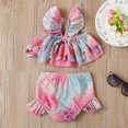 thumbnail image 2 of Fesfesfes Toddler Grils Baby Summer Bathingsuit Sweet And Cute Ruffle Patchwork Swimwear Beach Wear Seaside Swimming Suit, 2 of 9