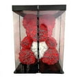 thumbnail image 1 of Oso de peluche rosa de 40 cm con forma de corazón y flor artificial, ideal para San Valentín, bodas, cumpleaños y Navidad, envío directo, 2022, 1 of 3