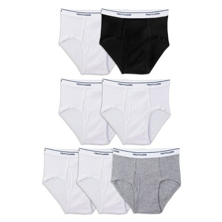 Fruit of the Loom Boys Underwear, 7 Pack Briefs (Little Boys & Big (Best Mens Underwear For Horseback Riding)