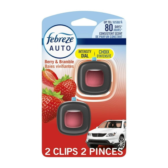 Febreze Car Air Freshener Vent Clip Berry & Bramble Scent, . Car Vent Clip