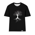 thumbnail image 4 of Tops Cortos para las Mujeres Blusas Impresas Manga Corta Cuello Redondo, Tops de Blusa para las Mujeres Primavera Verano Casual, 4 of 4
