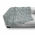 thumbnail image 3 of Daisy Soft Flannel Fleece Blanket, Hand-Drawn Chamomile Flower Blooms on Silhouette Patterned Background Gardening Theme, Cozy Plush for Indoor and Outdoor Use, 60" x 80", Multicolor, by Ambesonne, 3 of 6