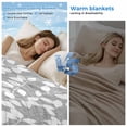 thumbnail image 2 of Grey White Botanical Cooling Blanket,Lightweight Breathable Summer Throw Blanket with Double Sided Cold Effect,Pastoral Spring Floral Summer Art Picnic Blankets Bed Sheet for Hot Sleepers 50"x60", 2 of 8