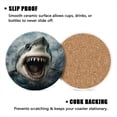 thumbnail image 3 of Bahomeck Drink Coasters Set Of 6 With Holder Angry Shark With Mouth Open Water Absorbent Ceramic Coasters Tabletop Protection,Suitable For Various Cup,Home Decor, 3 of 4