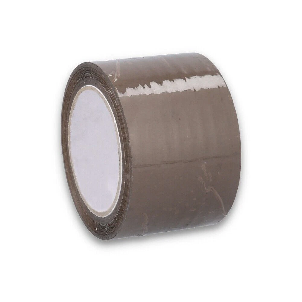 Shield Tape 2" x 55 Yards (165 feet) Tan/Brown Carton Sealing Tape Packing Shipping, 1.75 Mil 12 Rolls