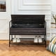 thumbnail image 1 of Banco de Zapatos Negro, Banco de Entrada con Caja de Almacenamiento Abatible HOMEMAKE FURNITURE Industrial, 1 of 5