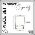 thumbnail image 2 of Vikko 2.5 Ounce Shot Glasses, Set of 6 Small Liquor Glass, Spirit Glasses, Durable Tequila Bar Glasses For Alcohol and Espresso Shots, 2 of 2